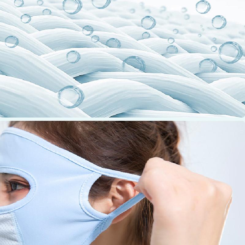 Summer Ice Silk Face Balaclava Full Cover Summer Sun Ultra Uv Protection Thin