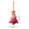 Holiday Party Decor Decorative Tree Hanging Charm Festive Knitted Christmas Tree Ornaments with Gold Jingle Bell for Holiday