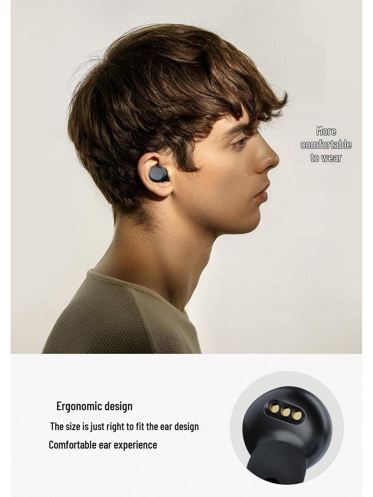 5.3 In-ear TWS Mini True Wireless Bluetooth Sports Earbuds - Long Battery Life & Noise Cancelling