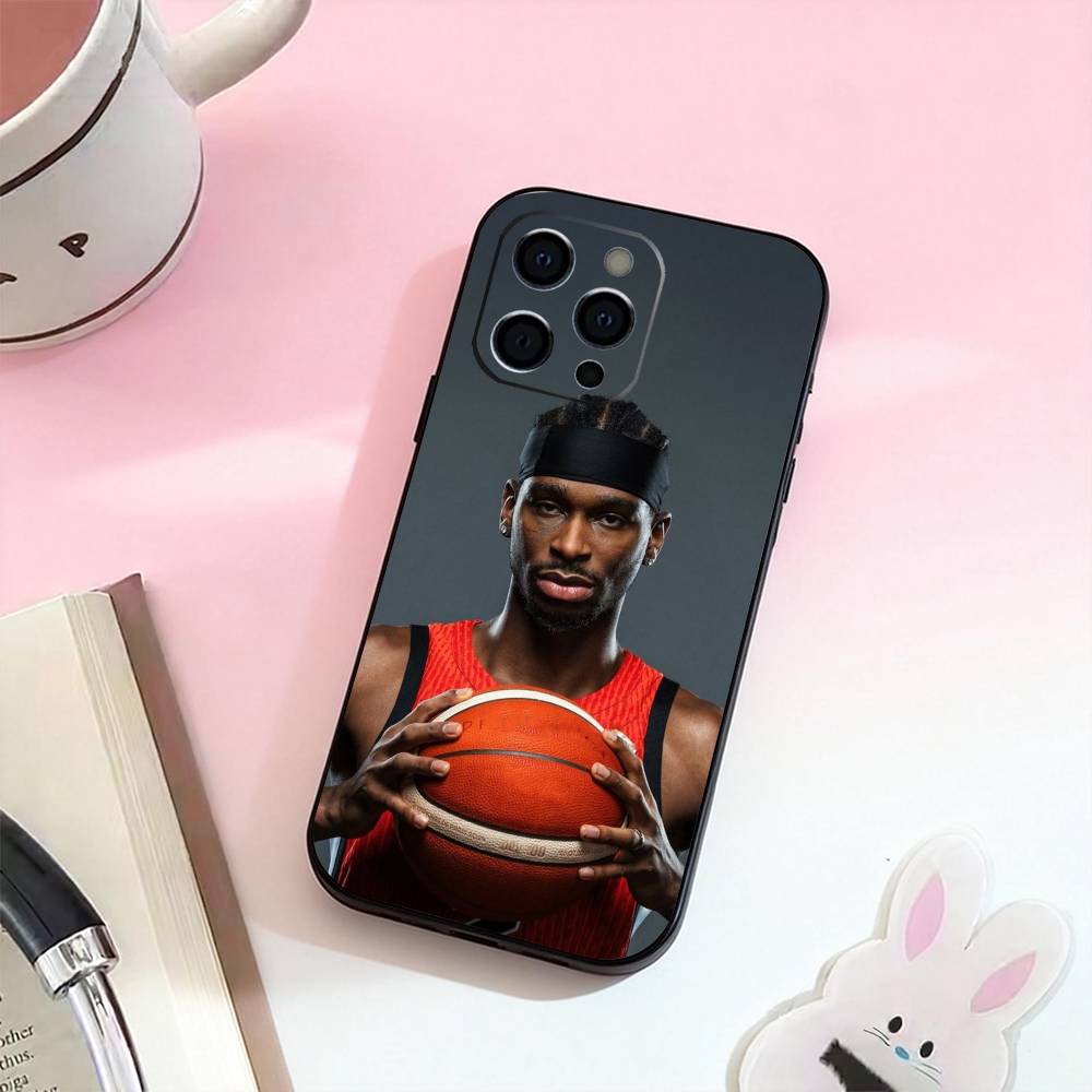 Basketball S-Shai Gilgeous-Alexander 2 Phone Case For iPhone 17,16,15,14,13,12,11 Plus,Pro,Max,XS Silicone Soft Cover