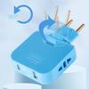 EU Plug 180° Rotatable Multi Outlet Adapter – Slim Travel Converter