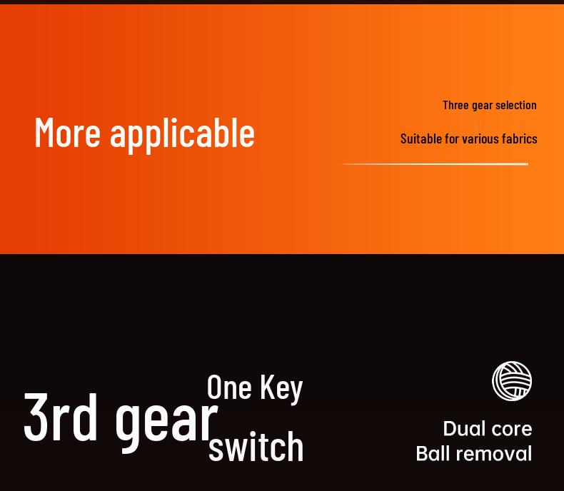 Dual-Head Rechargeable Lint Remover & Fabric Shaver