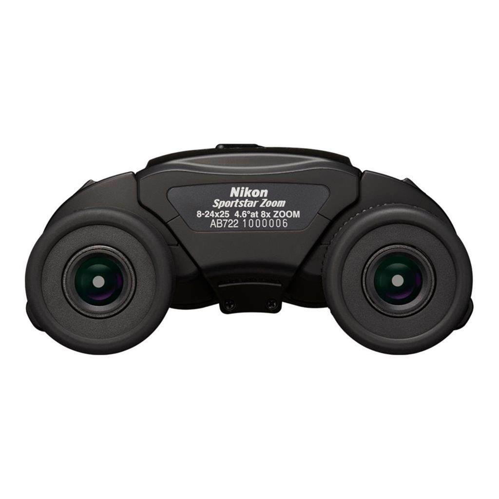 Nikon Sportstar Zoom 8-24x25mm Binoculars - Multi-Coated Lenses, Porro Prism Optics, Fast Focus Control - Compact and Lightweight Binoculars for