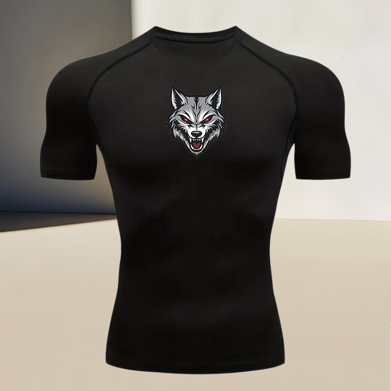 Men's Sports Style Compression T-shirt - High Elasticity, Quick-dry and Breathable, Suitable for Running, Fitness, and Boxing