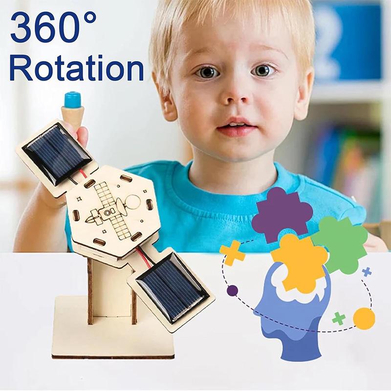 Creative Artificial Satellite Space Models Children's Educational Handmade Materials Assembly Toys Diy Small Production