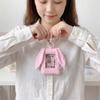 Rabbit Ears Polka Dot Photocard Holder with Keychain Hanging Decoration Idol Card Display Protector Korean Style Picture