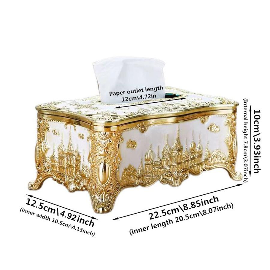 1PC European Style Tissue Box, Home Kitchen, Living Room, Bedroom, Restaurant, Bar, Hotel Napkin Extraction Box, Plastic Box