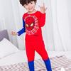 Boys' Spiderman Fleece Pajama Set - Warm Winter Long Johns & Cozy Autumn Homewear