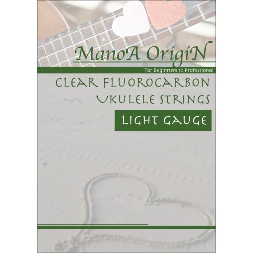 

Manoa Origin Light Gauge Clear Fluorocarbon Ukulele Strings, EHA-CFL, 1 Set