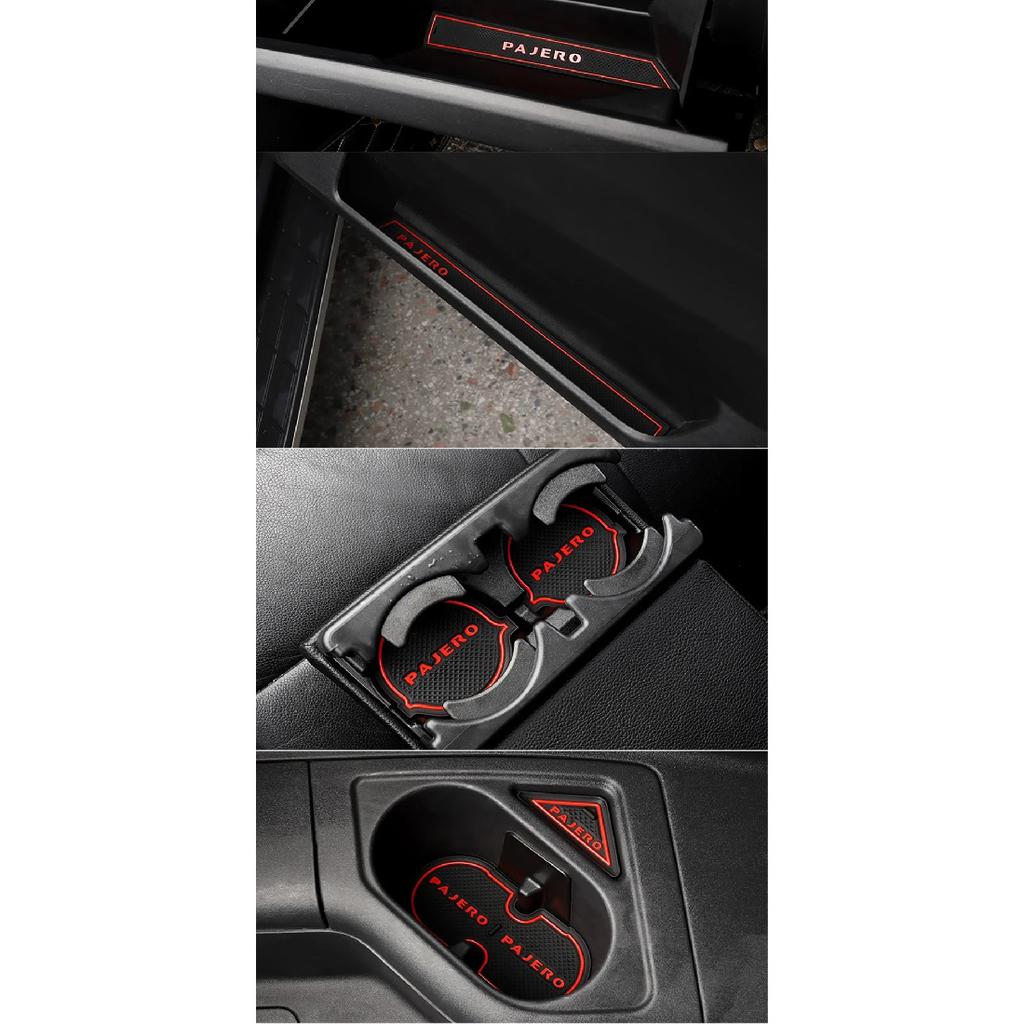Applicable For Mitsubishi pajero pajero modified interior v93v97 door slot cushion storage box cushion silicone washable