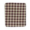 Insert Adulte Réutilisable Doublure Lavable Couche en Tissu pour Personnes Âgées 3 Épaisseurs Couche Rouge Foncé Écossais 80 * 90cm