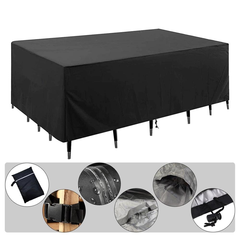 

Чехол для садовой мебели Чехол для дивана и кресла Защита от пыли и солнца Прочный защитный чехол 123 x 61 x 72cm чёрный