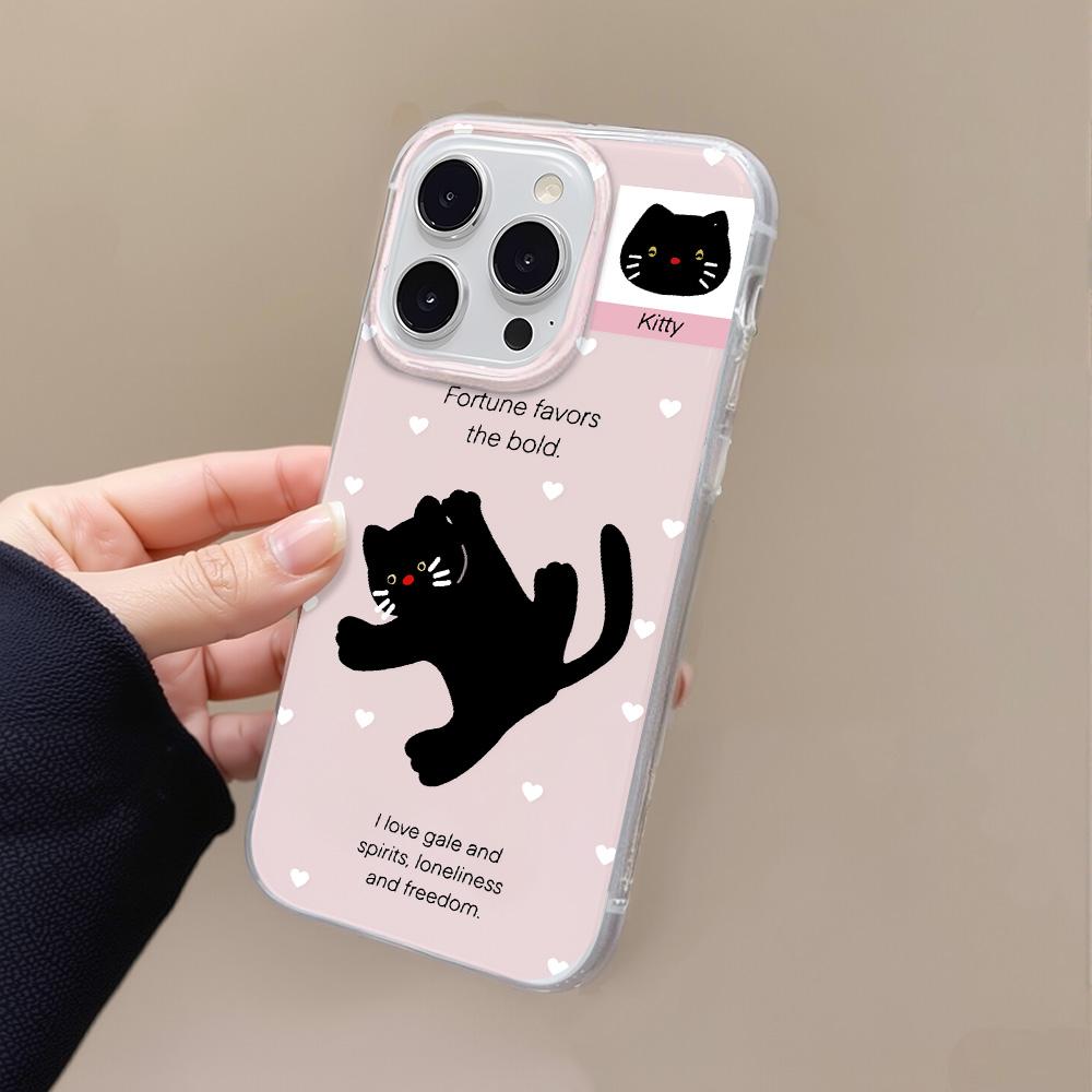 Painted Phone Case for iPhone 12 13 15 16 iPhone 16 12 13 14 15 Pro  14 15 16 Pro Max Coverage Shockproof Anti-Fingerprint Fresh Style Protective Case