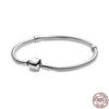 S925 Silver Classic Letter Bracelet Fit Original Design Charm Beads DIY Women's Fine Jewelry