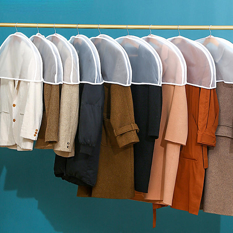 1 Organizador de Armário Respirável para Roupas, Capa Protetora contra Poeira para Ombros, Ideal para Pendurar Ternos, Casacos, Jaquetas e Vestidos