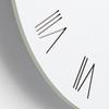Modern 12Inch Decorative White Wooden Wall Clock Battery Operated Quiet Quartzs Movement for Living Room Bedroom Office