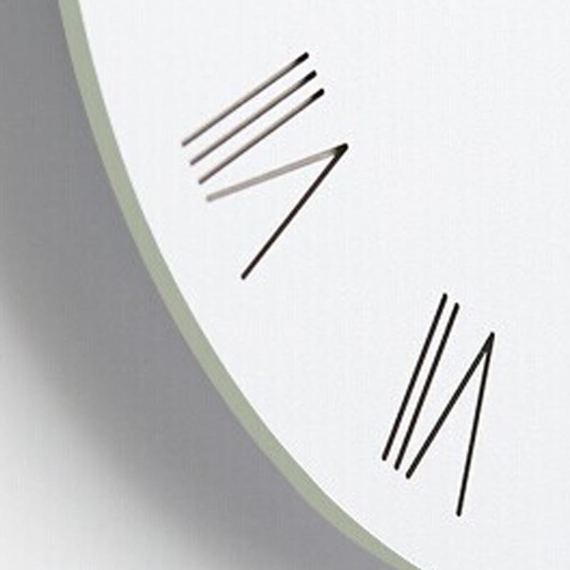 Modern 12Inch Decorative White Wooden Wall Clock Battery Operated Quiet Quartzs Movement for Living Room Bedroom Office