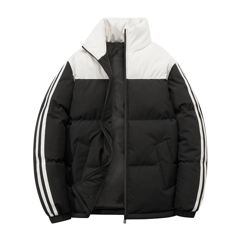 

Осенне-зимнее двухцветное стеганое хлопковое пальто со стойкой, утолщенное хлопковое пальто «хлеб», мужская теплая и холодостойкая куртка S