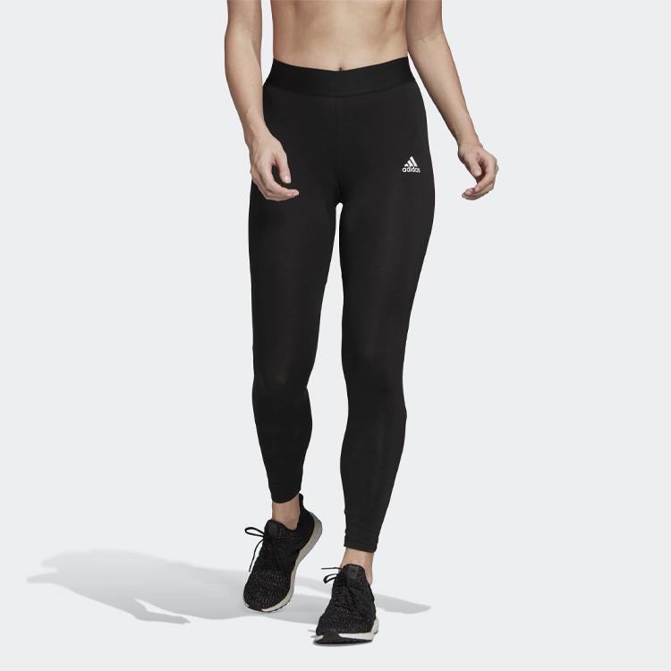 Adidas Performance Logo Fitness Running Leggings Women Bottoms Black FI4630