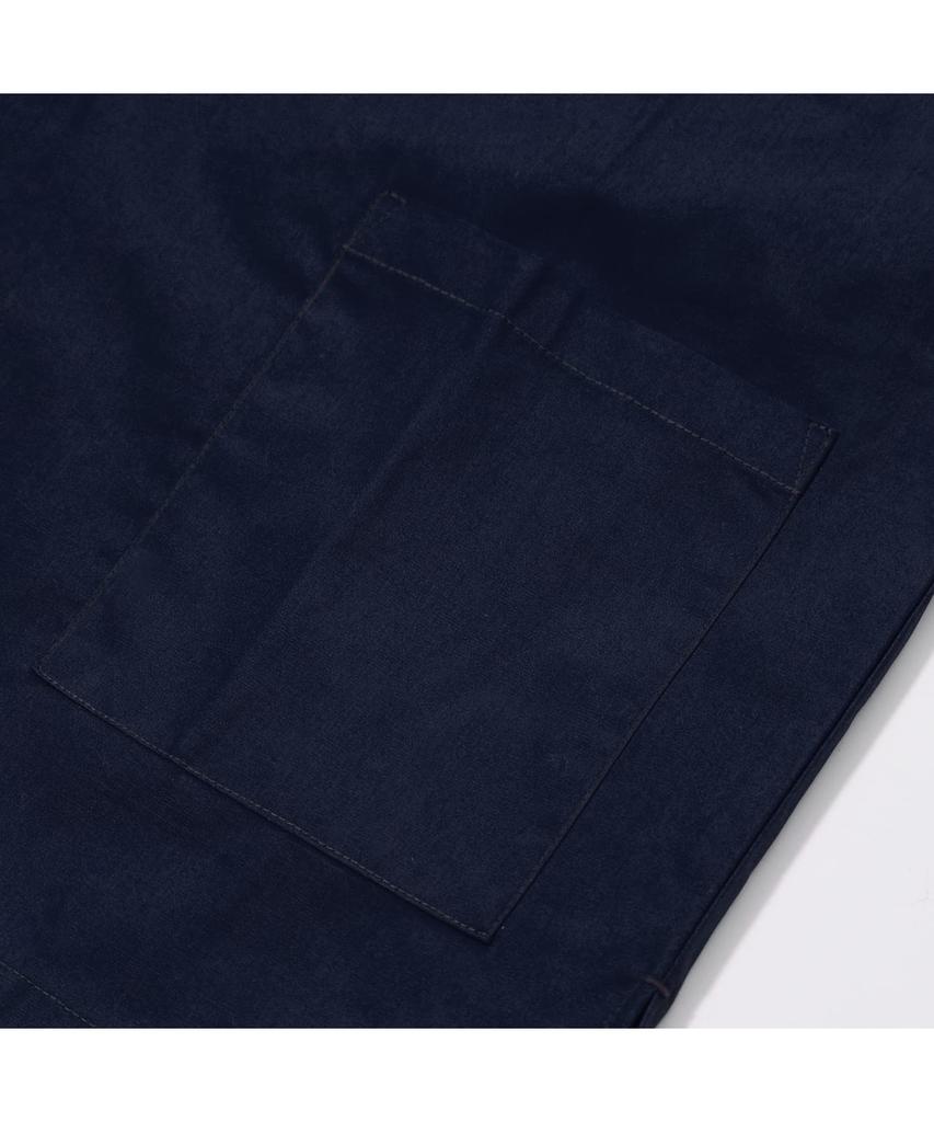 Switching Samue for Color [KYOETSU] Samue, Men, Two-tone (L, Black/navy)