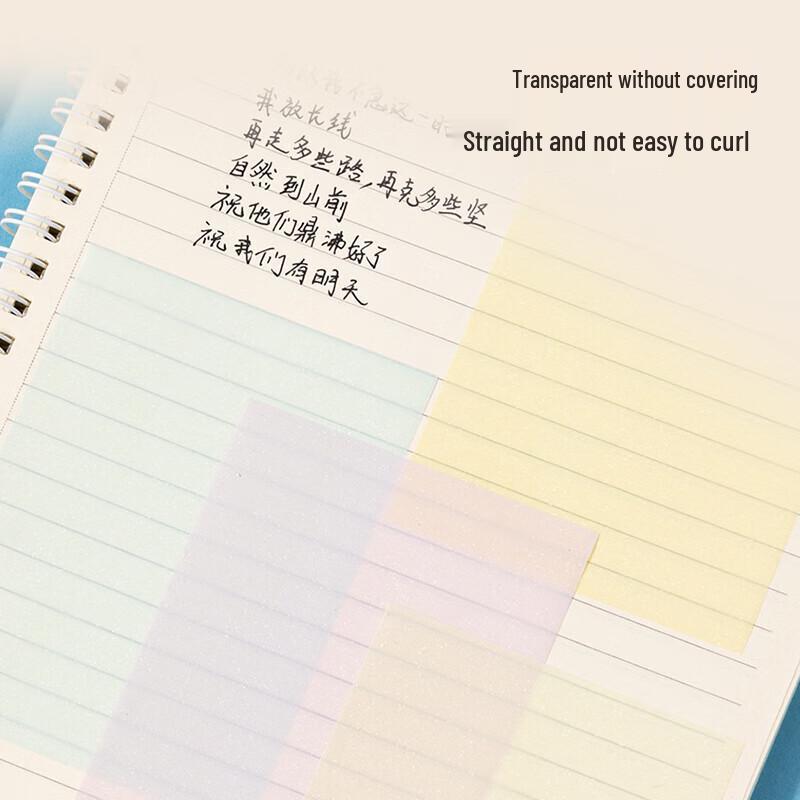 Deli Waterproof Transparent Sticky Notes
