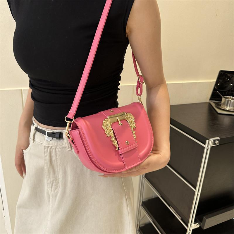 Chic Street Style Saddle Bag Women Bags 2023 Minimalist Shoulder Crossbody