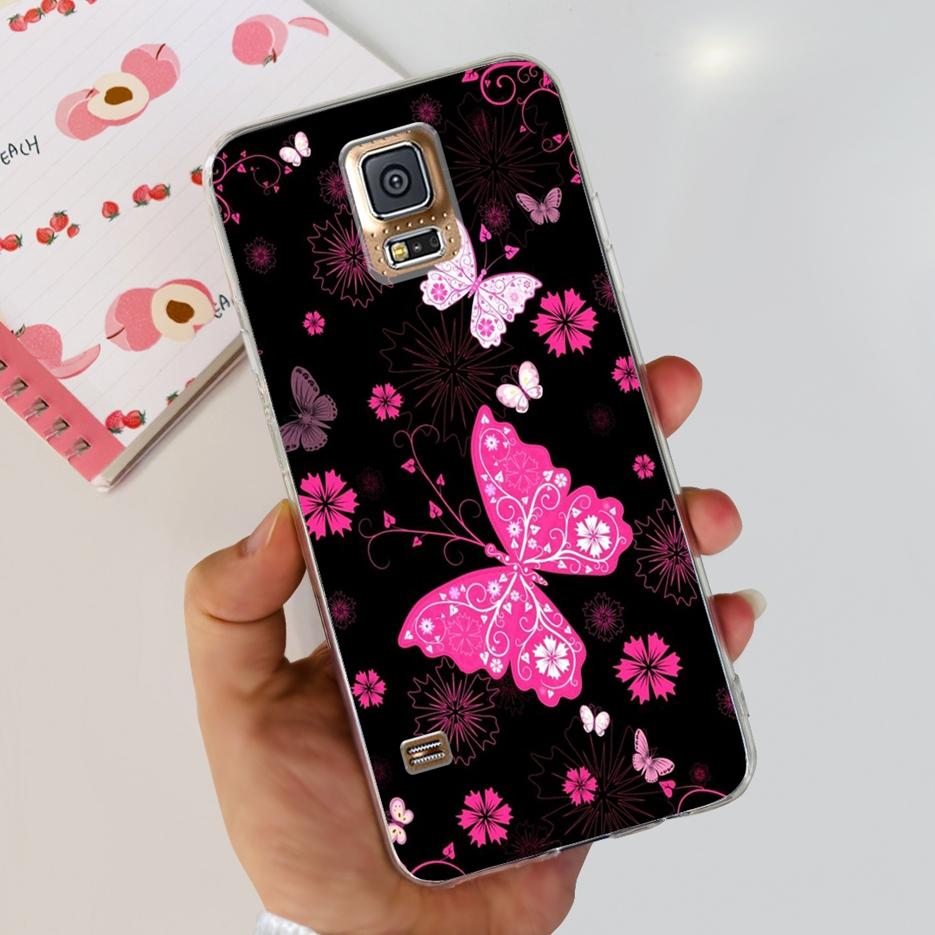 For Samsung Galaxy S5 Case G900F G900I G900M G900A G900T Cute Painted Cover Soft TPU Phone Case For Samsung S5 S 5 GalaxyS5 Bags