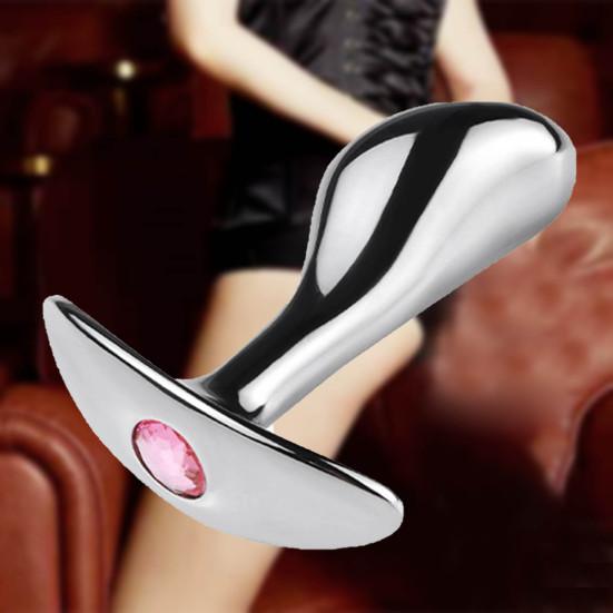 Metal Snake Head Shape Masturbation G-pot Expansion Butt Plug Analplug Sex Tool