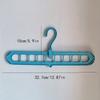 9-Hole Multifunctional Seamless Clothes Hanger: Dorm/Home Hanging Solution