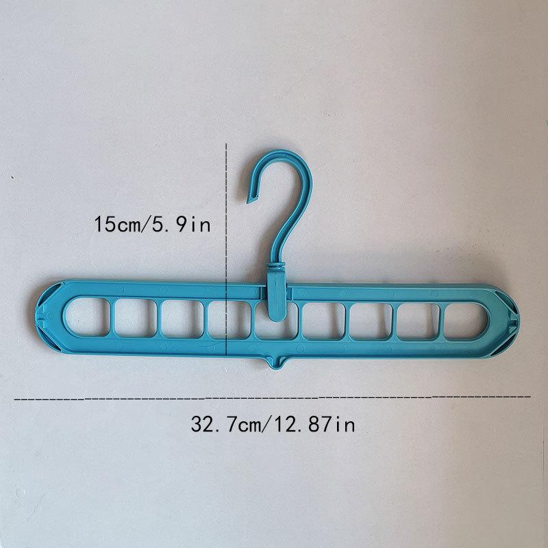 9-Hole Multifunctional Seamless Clothes Hanger: Dorm/Home Hanging Solution