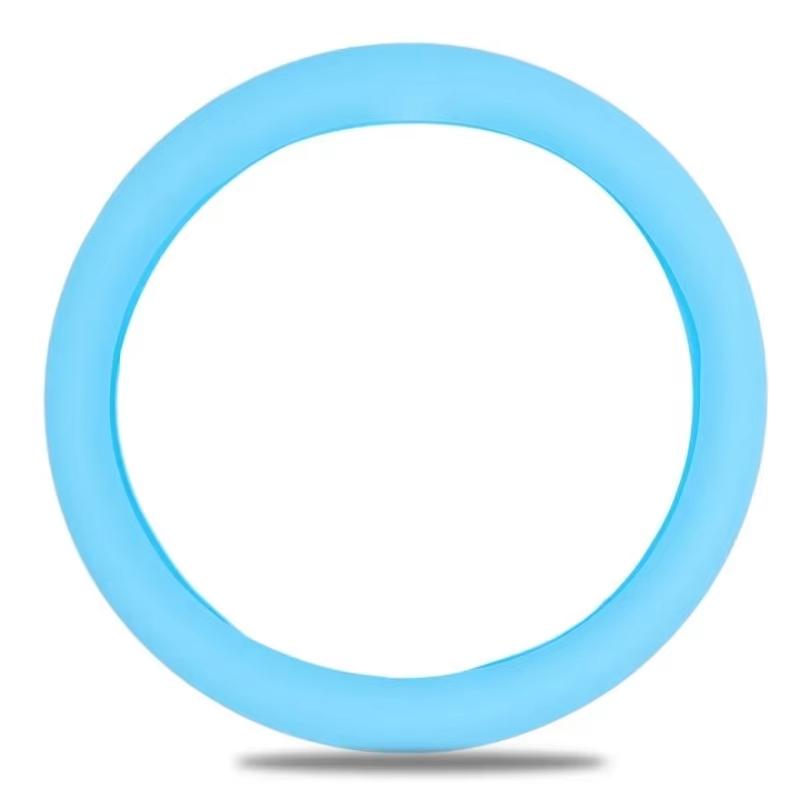 Universal Car Non-slip Silicone Steering Wheel Cover Elastic Texture D-shaped Steering Wheel Covers Car Decoration Accessories