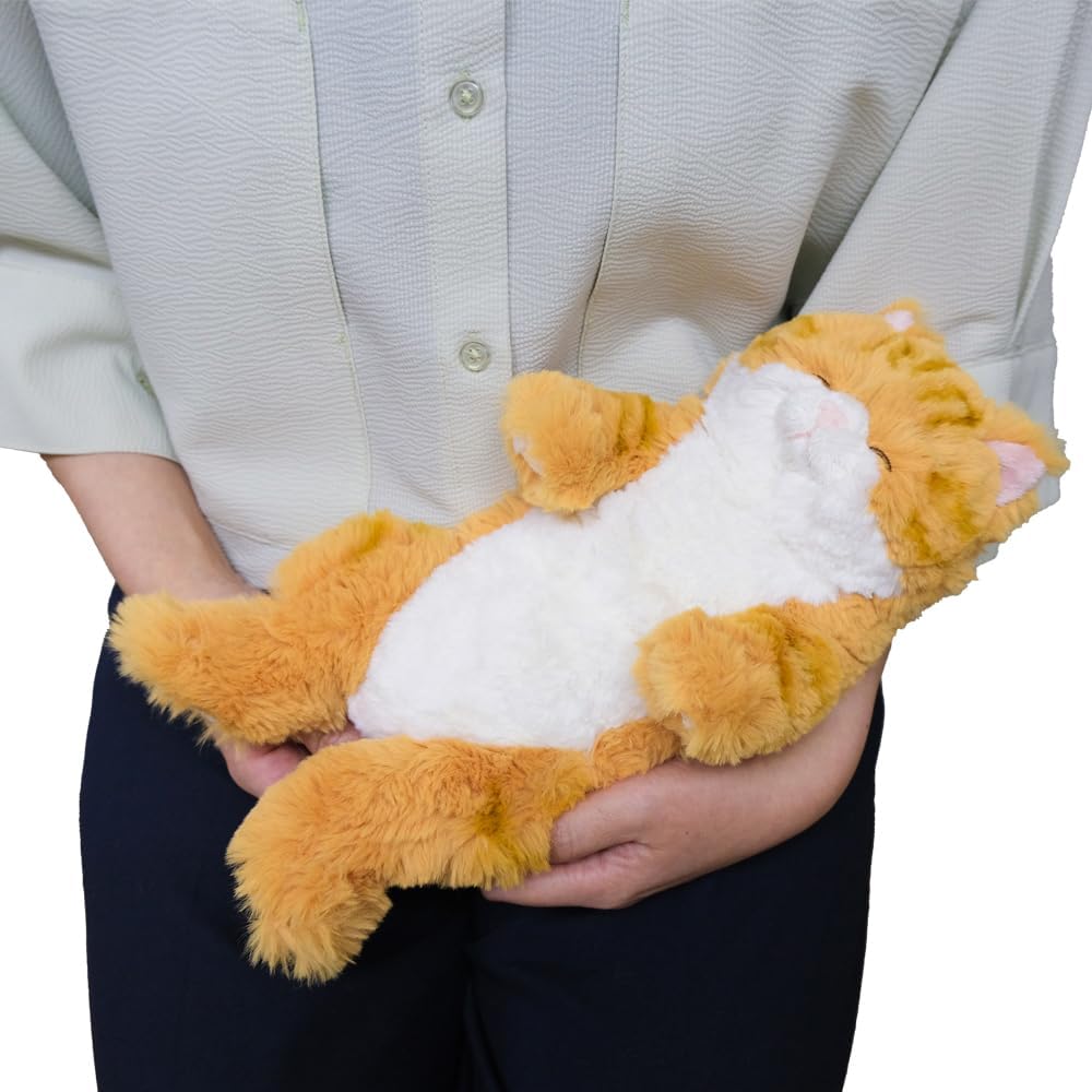 Sunlemon Hizaneko Suyasuya Cat Plush Toy 15x12x34cm Cute Animal Stuffed Toy