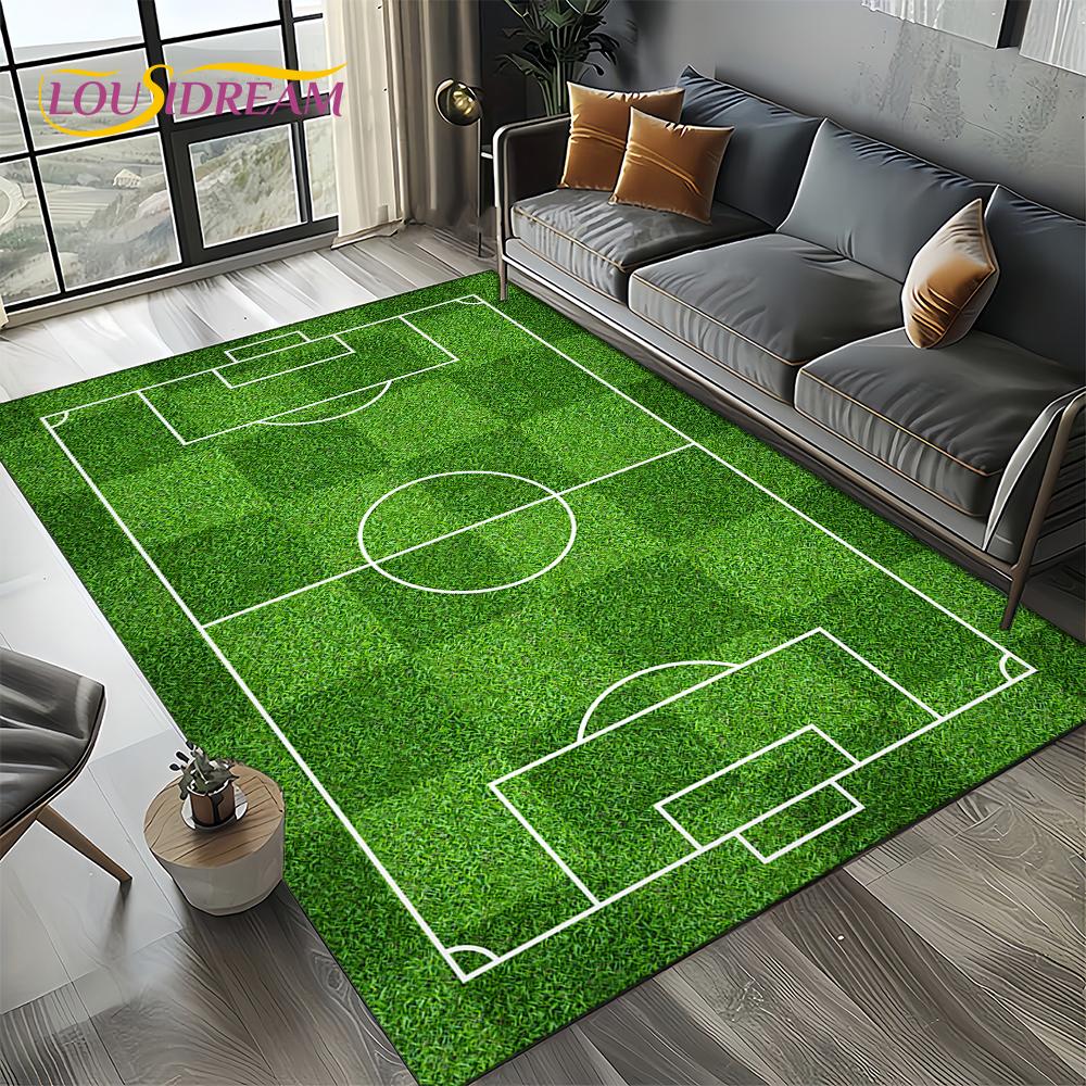 27 סגנונות שטיח דשא כדורגל כדורגל ספורט לסלון חדר שינה בית קישוט ספה, שטיח אזור לילדים משטח רצפה מונע החלקה