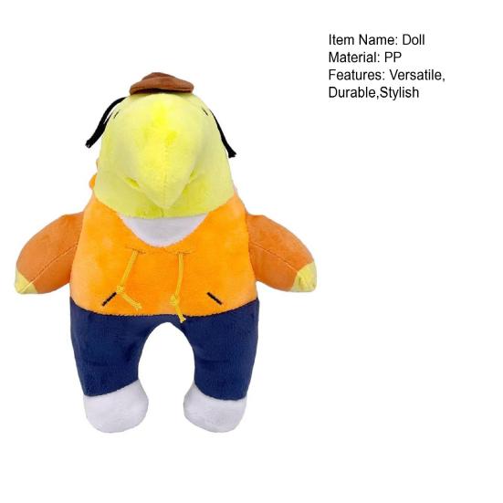 Smiling Friends Herr. Frosch Plüschtier Weiche PP-Baumwolle Gefüllte Puppe mit Sicherer Naht Niedliches Sammlerstück Geschenk für Fans