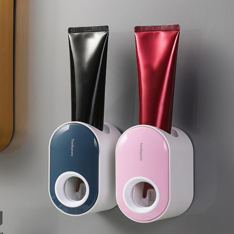 Toothpaste Dispenser Wall-mounted Dust-proof Automatic Bathroom Accessories Toothpaste Squeezer Wall Suction Adhesive
