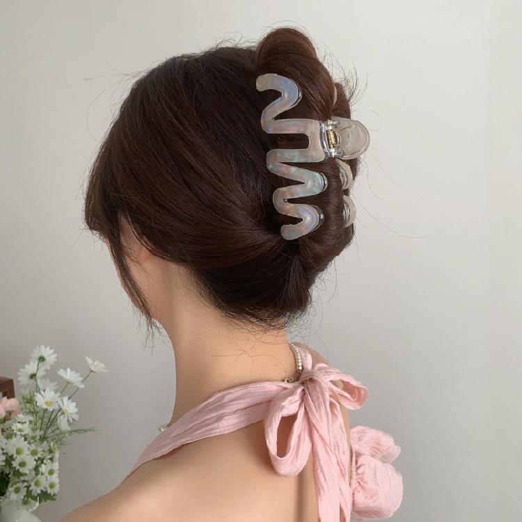 Modern Nacreous Hair Claw Clip Lightweight Design For Active Lifestyles Women Men