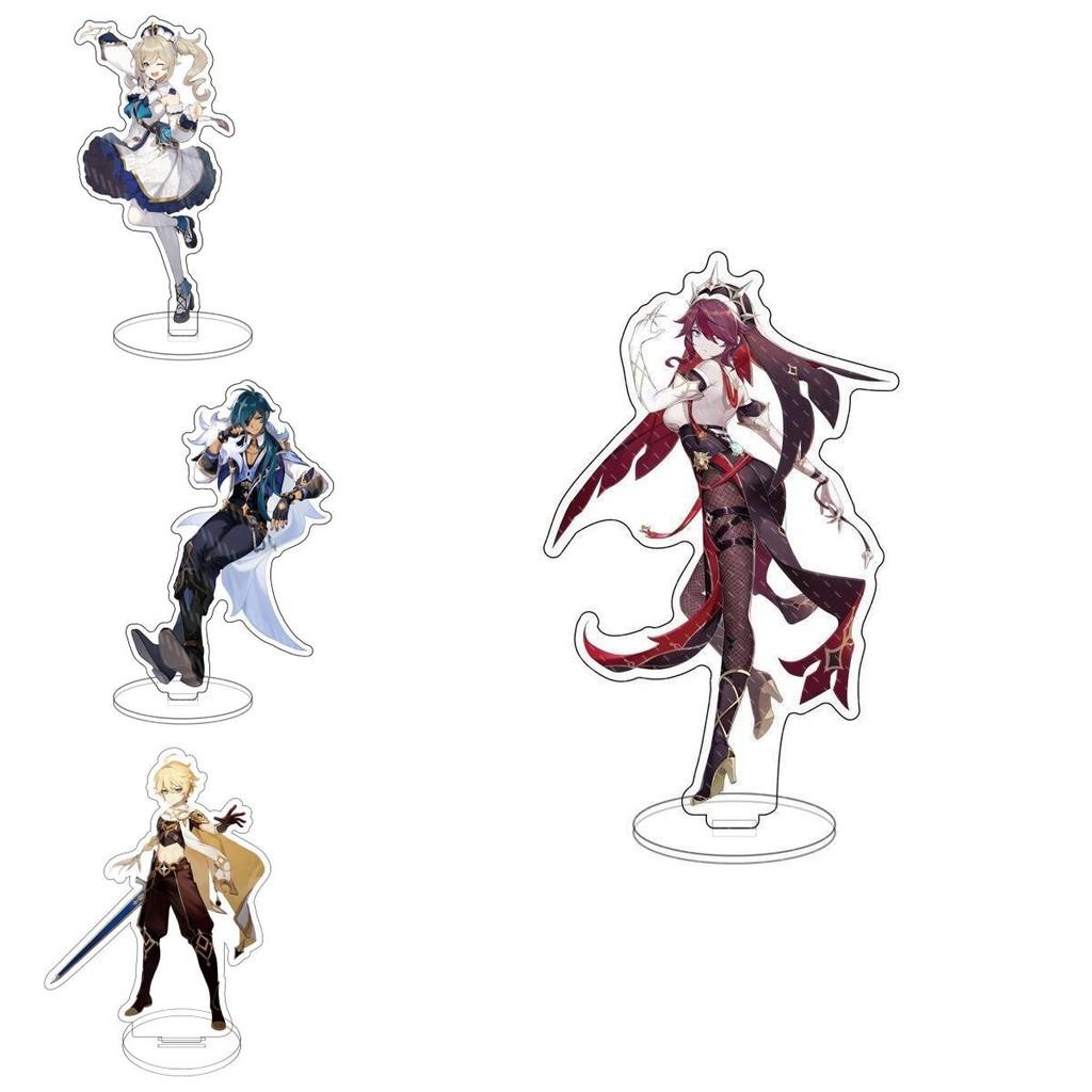 Genshin Impact Barbatos Keqing Barbara Hutao Acrylic Figure Stand Ideal For Decor
