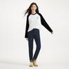Hotwind Women's Rabbit Pattern Raglan Sleeve Color Block T-Shirt