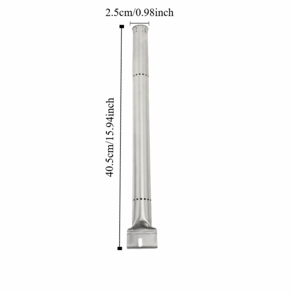 4 Pcs High Strength Burner Tube Silver Burner Pipe Durable BBQ Grill Burner Grill Replacement Parts