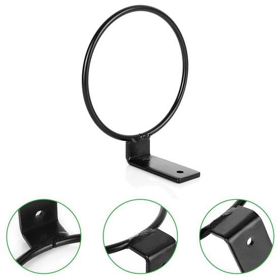 Practical Good Loading Flowerpot Holder Ring Wall Mounted Easy Install Metal Planter Holder Ring for Home
