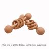 Organic Wood Montessori Styled Baby Rattle Perfect Grasping Teething Toy for Toddlers Paint