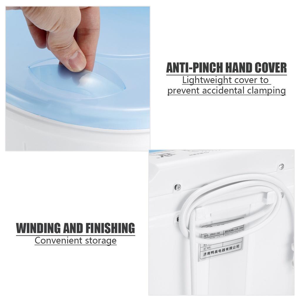 2kg Portable Clothing Laundry Washing Machine Single Barrel Mini Washing Machine Washer And Dehydration 250W