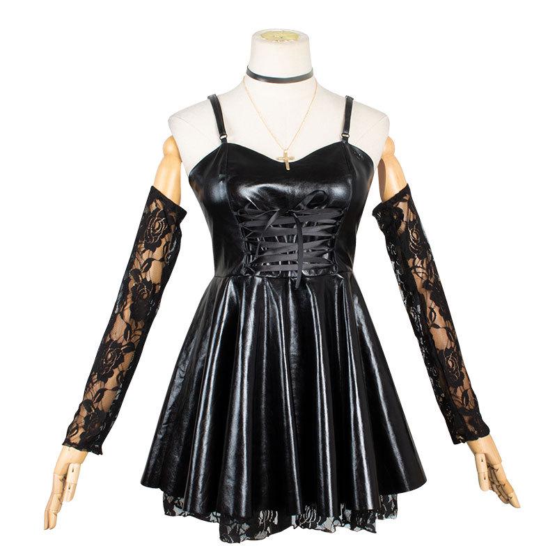 Death Note Misa Amane Cosplay Costume with Cross Necklace