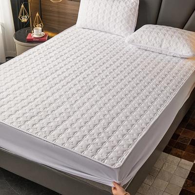 Thicking Quilted Mattress Cover Soft Breathable Elastic Double Fitted Bed Sheet with Deep Pocket Solid Color Matress For Bed