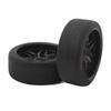 4pcs RC Tires Wheels Rims Sets 12mm Hex Wheels Rims Rubber Tires Width 26mm for 110 RC Racing Car
