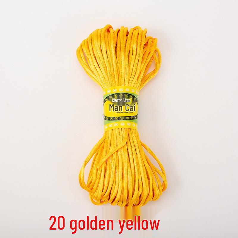 Korean Jade and Chinese Knot Weaving Cord - 20 Meters (No. 5 & No. 7)