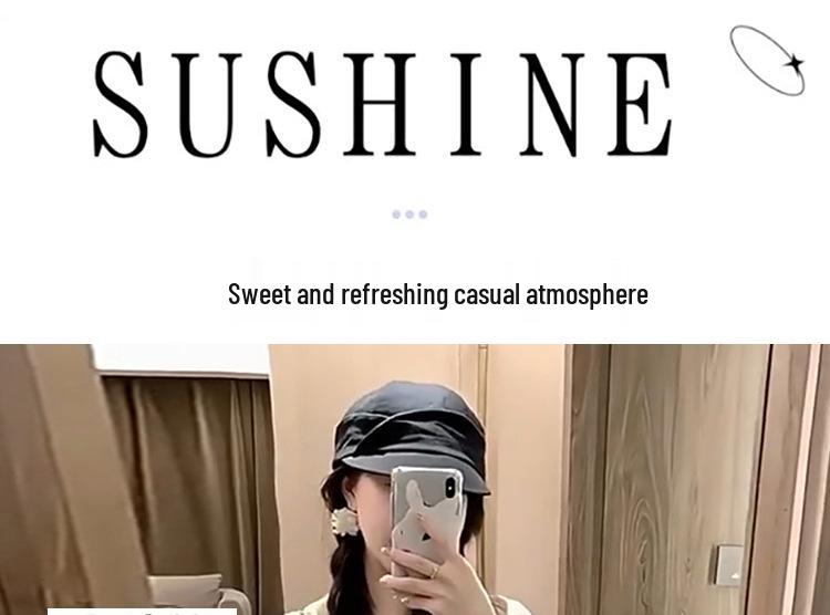 2026 Spring/Summer Maternity Set: Fresh Stripe Shirt + Wide-Leg Pants