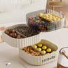 Double-layer Instagram Cream Fruit Plate Home Living Room Tea Table Dried Fruit Storage Box Candy Box Nut Snacks Placement