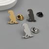 Creative Parrot Skull Brooch Animal Flat Cutting Badge Men's Suit Shirt Cufflinks