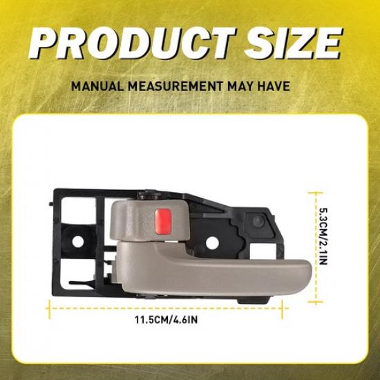 Innerdörrhandtag Fram Förare Passagerare För Toyota Tundra 2000-2006 Beige I